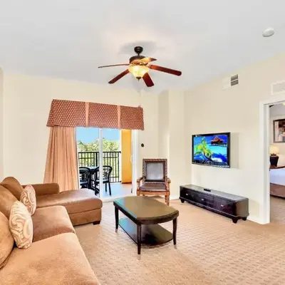 2BR Resort Suite - Fountain View Private Balcony