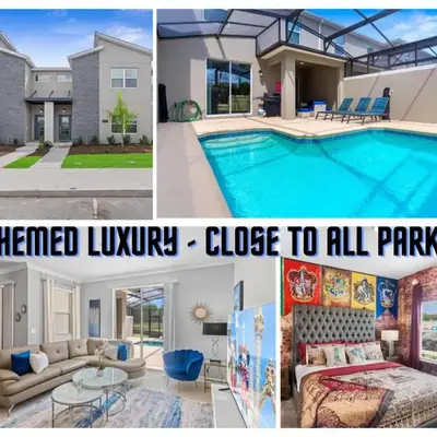 Gorgeous Condo Close to Disney w Private Pool BBQ - Themed Bedrooms Walk To Clubhouse