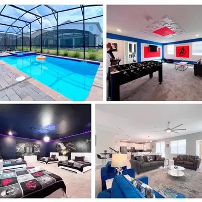 Spacious Home with Fun Decore and Game Room-4544TB