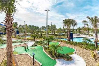 an image of a golf course at a resort at Charming Holiday Condo, Only 7 min to Disney in Kissimmee