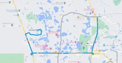 a map of the city of san francisco at TR17126 - 3 Bed-3 bath w/pool near Disney sleeps 6 in Orlando