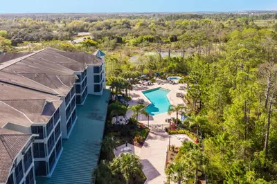 an aerial view of a resort with a swimming pool at Near Disney - 2BR Condo Unit - Pool in Orlando