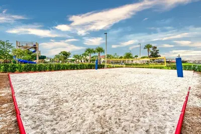 an empty volleyball court at a park at Apartment 3BR Great Location - Super Comfort in Kissimmee