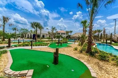 a golf course at the resort with a putting green at Disney World-House Up to 18 ppl at Storey Lake-Cloud9 in Kissimmee