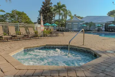 a hot tub in the middle of a pool at Mickey's Whimsical Wonderland in Kissimmee