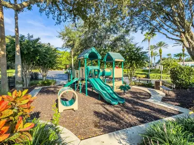 a playground with a slide in a park at 8538 Crystal Cove in Kissimmee