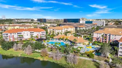 an aerial view of the water park at the resort at Top Floor*Balcony*VistaCay Convention Ctr & Idrive in Orlando