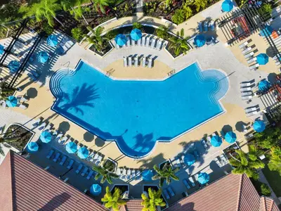 an overhead view of a pool at a resort at Top Floor*Balcony*VistaCay Convention Ctr & Idrive in Orlando