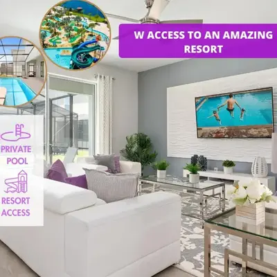 Relax & Unwind Chic Pool Home Near Disney Fun! - STL113