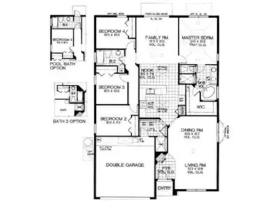 a floor plan of a house with at Florida Jewels - beautiful villa on Emerald Island in Kissimmee