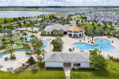 an aerial view of the pool at the resort at Storey Lake Resort 1107 - Hosted by Top Villas in Kissimmee