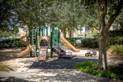 a playground with a slide in a park at Windsor Palms Gem: Stylish and Fully Equipped in Kissimmee