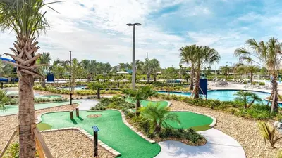 an image of a golf course at a resort at Private Pool 8 Min to Disney STL121 in Kissimmee