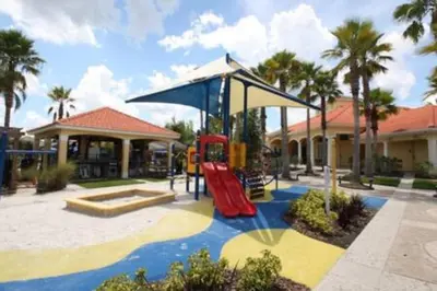 a playground at a resort with a slide at Perfect vacation Gated Resort with Private Pool in Kissimmee