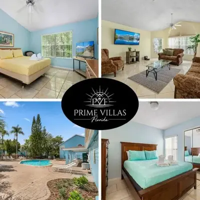Spacious Bright Close to Disney with Pool and Gym