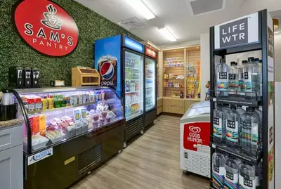 a store aisle with a lot of bottles of water at RO2707BD - 4Bedrms - Regal Oaks in Orlando