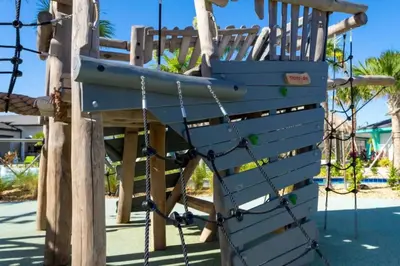 a swing set at a playground at Condominium villas near Disney Orlando Florida in Kissimmee
