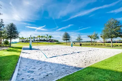 a volley ball court in the sand in a park at 3148 Caribbean Soul Drive in Orlando