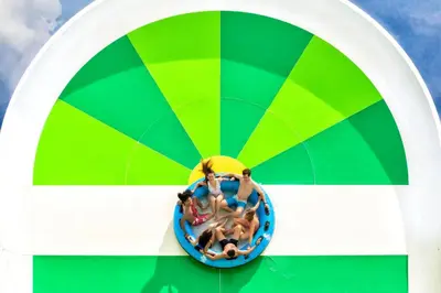 a close up of a ride in a colorful object at Dreamy Cottage With Private Pool Near Disney And Margaritaville Resort & Island H2O Amenities - 8019Kd in Orlando