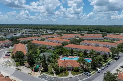 an aerial view of a resort at 4875 Resort Townhouse by Disney World Orlando in Kissimmee