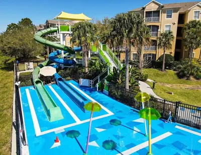 an image of a water park with a slide at Casa Mickey in Orlando