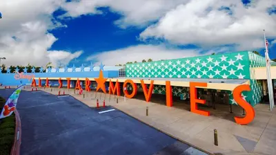 a building with a sign that reads sanchez at Disney's All-Star Movies Resort in Orlando