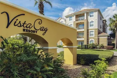 a sign for a villa day resort at 3Q/3.5B Vista Cay Resort - 5 Minutos da Universal in Orlando