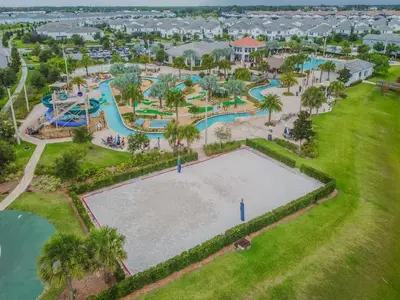 an overhead view of a large pool at a resort at 4Q/3B Luxuosa e Moderna | Piscina Priv. in Kissimmee