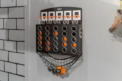 a wall mount basketball hoop attached to a wall at 5BD - Movie Room, Pool, BBQ - Near Disney World in Kissimmee