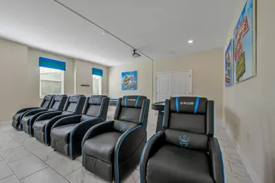 a row of chairs in a waiting room at Storey Lake Resort 1136 - Hosted by Top Villas in Kissimmee