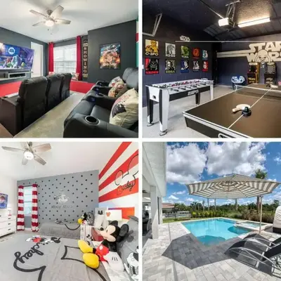 Fantastic Disney Vacation W Pool and Movie Theater