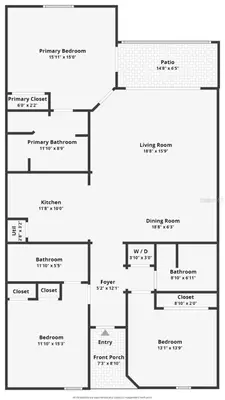 a schematic diagram of a building at Spacious 3 Bed 3 Bath Luxury Condo 5 min from Disney in Orlando