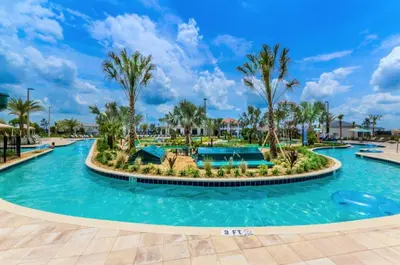 a pool at the resort at Luxury Townhome on Storey Lake Resort Orlando Townhome 5523 in Kissimmee