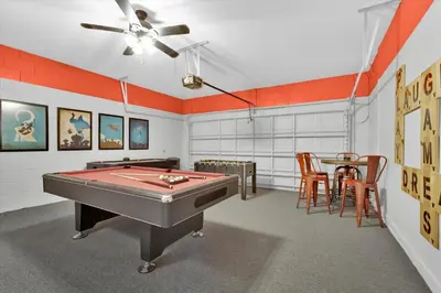 a billiard room with a pool table in it at Orlando Villa 6472 - Family Getaway Home in Orlando
