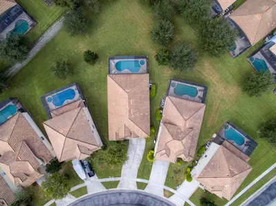 an overhead view of a roof of a house at Luxury Villa with Pool on Windsor Hills Resort Orlando Villa 5390 in Orlando