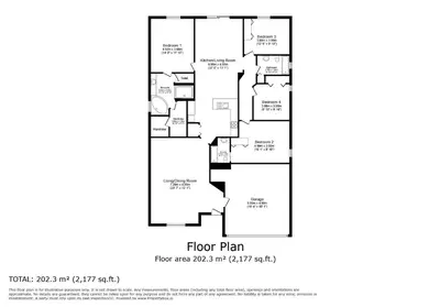 a floorplan of a floor plan of a house at Stunning Emerald Island Resort Vacation Home with Pool Spa and Access to Clubhouse in Kissimmee
