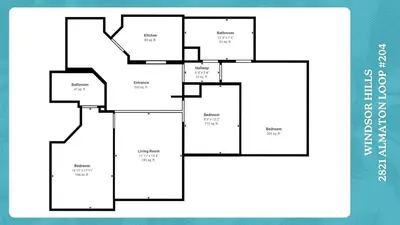 a floor plan of a house at ALM2821-204 in Orlando