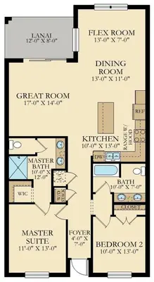 a floor plan of a floor plan of a house at Aqua Vista Gated Resort Style Community Storey Lake in Kissimmee