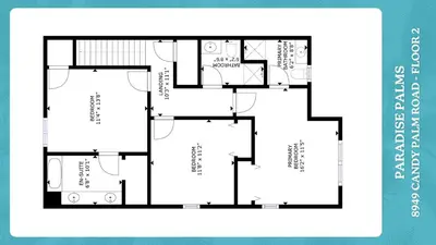 a floor plan of a house with at CAP8949 in Kissimmee