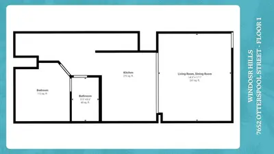 a diagram of a floor plan of a house at Windsor Hills 3 Bedroom Private Pool Townhome 0865 in Orlando