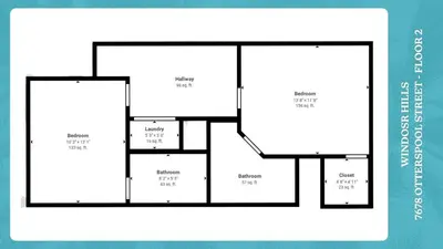 a floor plan of aominiumominium at Windsor Hills 3 Bedroom Private Pool Townhome 0866 in Orlando