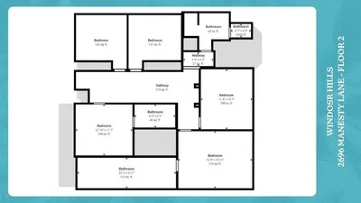 a black and white floor plan of aominiumominium at Windsor Hills Resort 6 Bedroom Home Incredible Game Room 0852 in Orlando