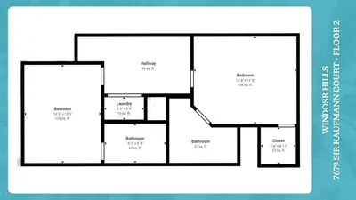 a black and white floor plan of aominium at Windsor Hills Resort 3 Bedroom Private Pool Townhome 0876 in Orlando
