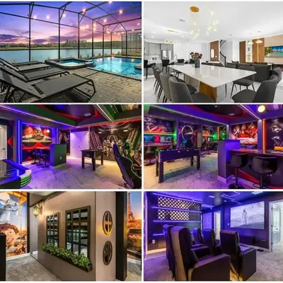 Brand New Storey Lake 9BR Villa Summer Kitchen