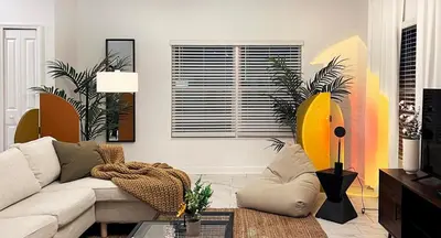 a living room with a couch and a table at 4184PD Weekly Stay 5BR Free Water Park in Kissimmee