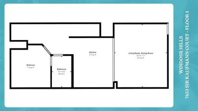 a diagram of a floor plan of a house at SKC7653 in Orlando