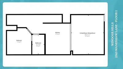 a diagram of a floor plan of a house at MSW2563 in Orlando