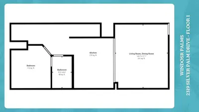 a diagram of a floor plan of a house at SPD2319 in Kissimmee