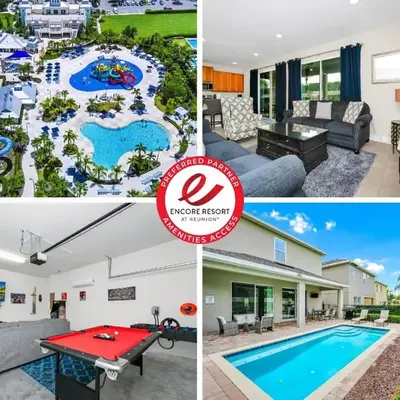 Welcoming Home With Game Room And Private Pool With Water Park Access At Encore Resorts Reunion - 150Mn