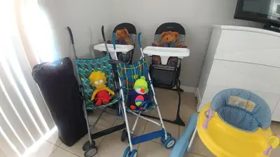 a group of three high chairs with stuffed animals on them at Spectacular Lake View - Game Room- Close to Disney in Kissimmee